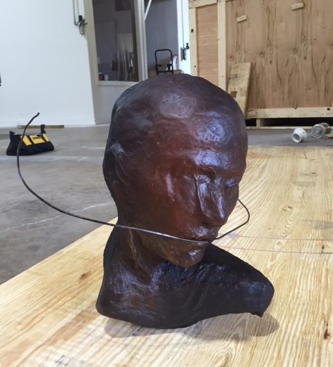 Bronze sculpture by Santos