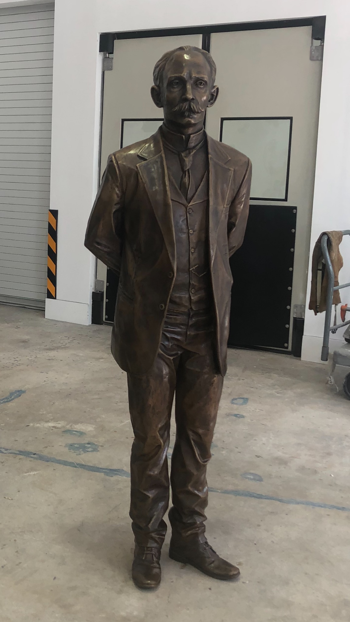 Jose Marti by Jose Villa, Bronze sculpture, Life size, 2019, Washington, D.C